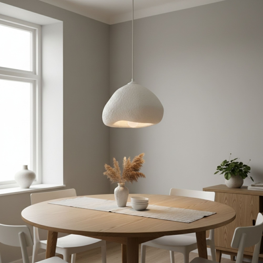 Brilagi - WABI SABI Cord Pendant Lamp 1xE27/40W/230V, Ø 32 cm, White