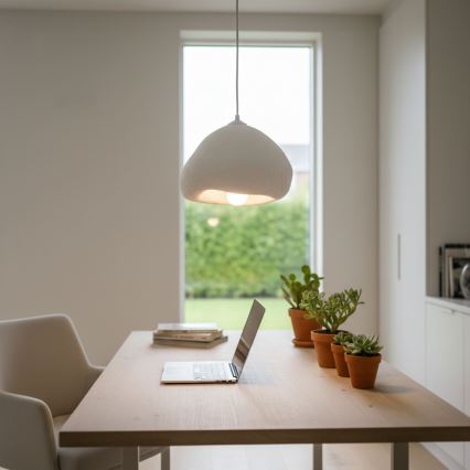Brilagi - WABI SABI Cord Pendant Lamp 1xE27/40W/230V, Ø 32 cm, White