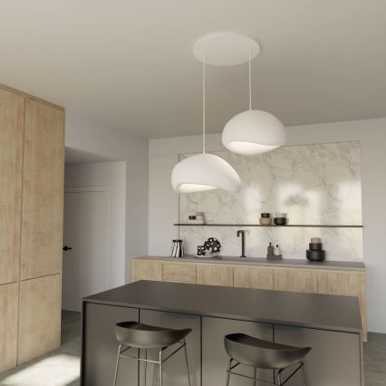 Brilagi - WABI SABI Cord Pendant Light 2x E27/40W/230V Ø 60 cm White