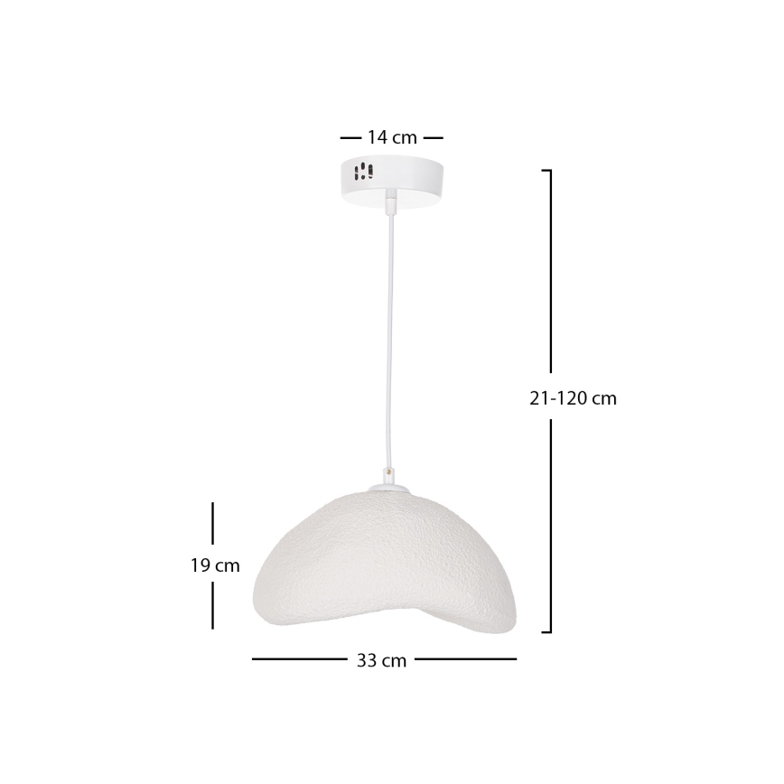 Brilagi - WABI SABI corded pendant light 1xE27/40W/230V Ø 33 cm white