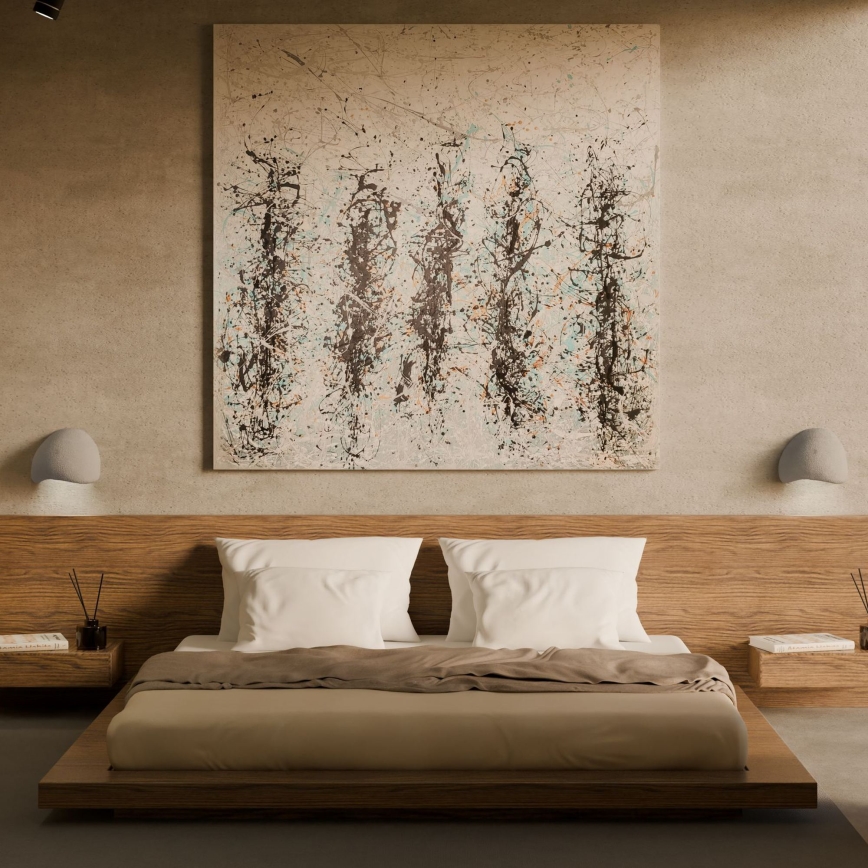 Brilagi - WABI SABI Wall Lamp 1xE14/40W/230V gray