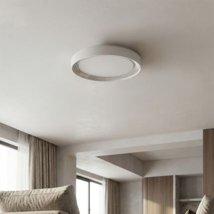 Brilagi - LED Dimmable Ceiling Light WALDO LED/48W/230V 3000-6500K Ø40 cm White/Silver + Remote Control