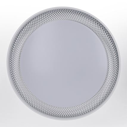 Brilagi - LED Dimmable Ceiling Light WALDO LED/48W/230V 3000-6500K Ø40 cm White/Silver + Remote Control