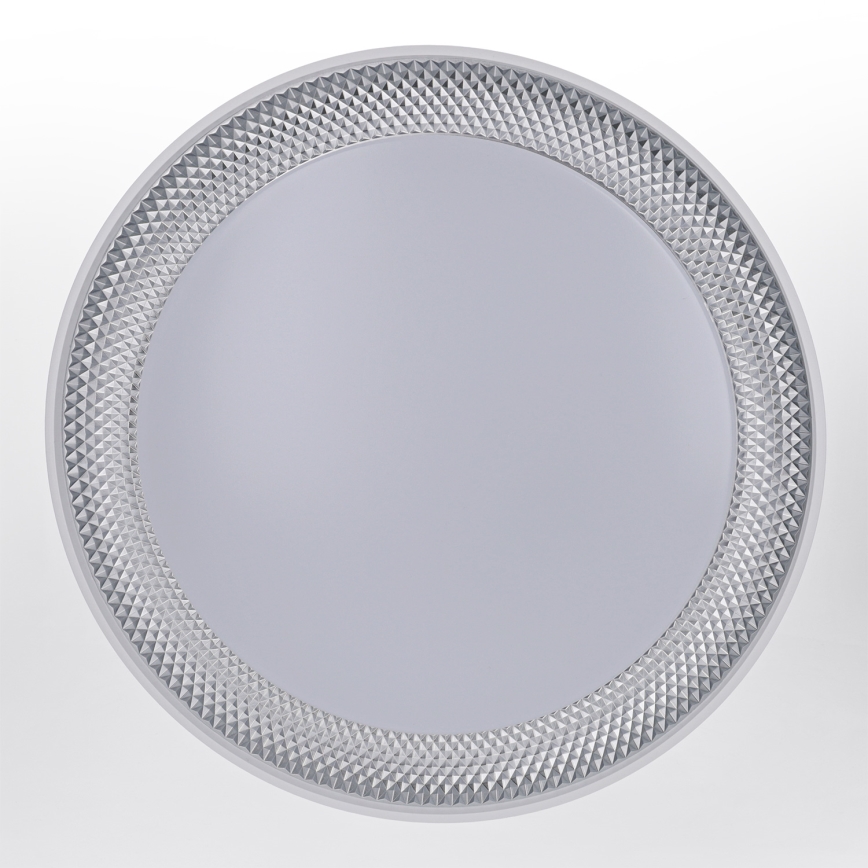 Brilagi - LED Dimmable Ceiling Light WALDO LED/48W/230V 3000-6500K Ø40 cm White/Silver + Remote Control