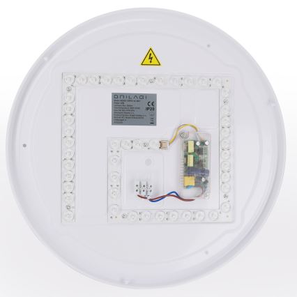 Brilagi - LED Dimmable Ceiling Light WALDO LED/48W/230V 3000-6500K Ø40 cm White/Silver + Remote Control