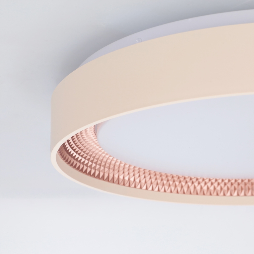 Brilagi - Dimmable LED ceiling light WALDO LED/48W/230V 3000-6500K Ø 40 cm beige/gold + remote control