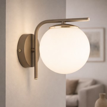 Brilagi - Wall lamp 1xE27/60W/230V beige/gold