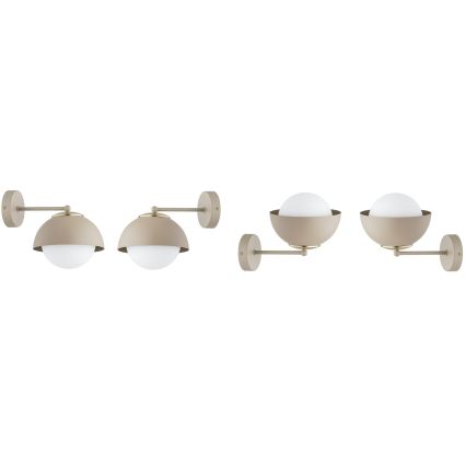 Brilagi - Wall lamp 1xE27/60W/230V beige/gold