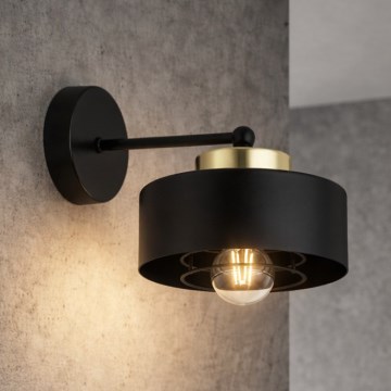Brilagi - Wall lamp 1xE27/60W/230V black/gold
