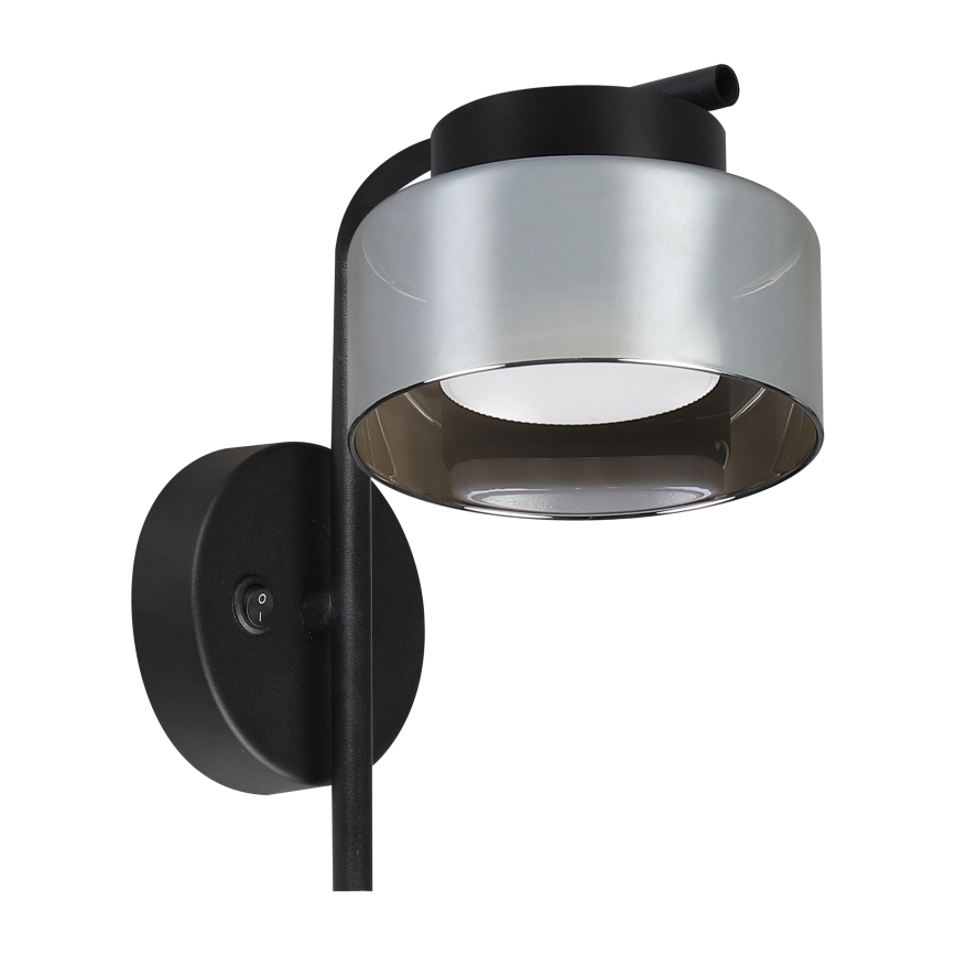 Brilagi - Wall lamp AURA LUX 1xGX53/30W/230V black/smoked