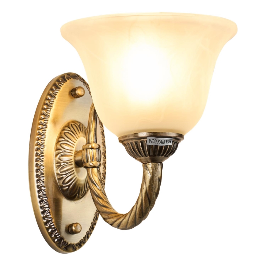 Brilagi - Wall lamp CLASSIC 1xE27/60W/230V brass