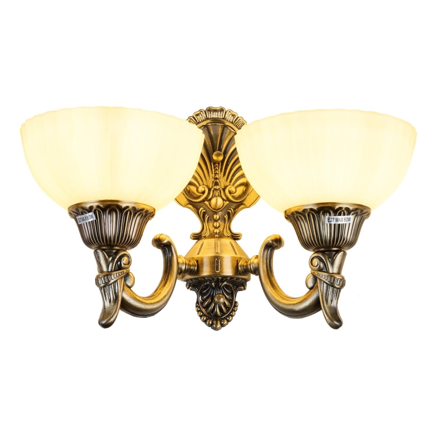 Brilagi - Wall lamp CLASSIC 2xE27/60W/230V brass