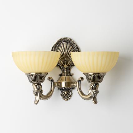 Brilagi - Wall lamp CLASSIC 2xE27/60W/230V brass