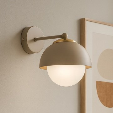 Brilagi - Wall lamp COSMO 1xE27/60W/230V beige/gold