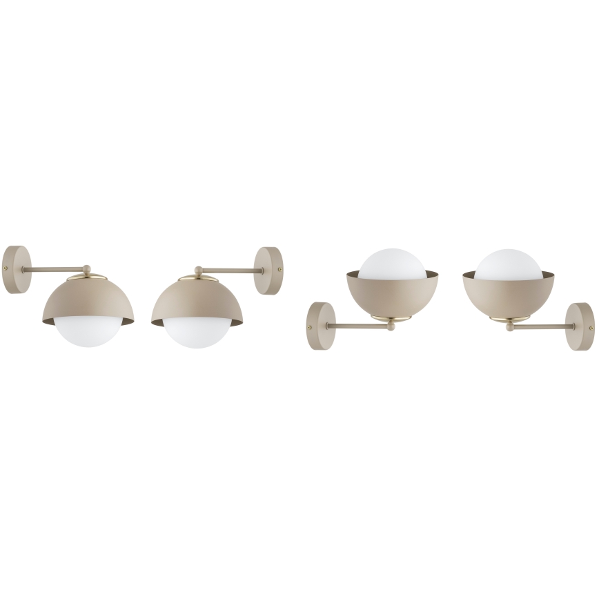 Brilagi - Wall lamp COSMO 1xE27/60W/230V beige/gold
