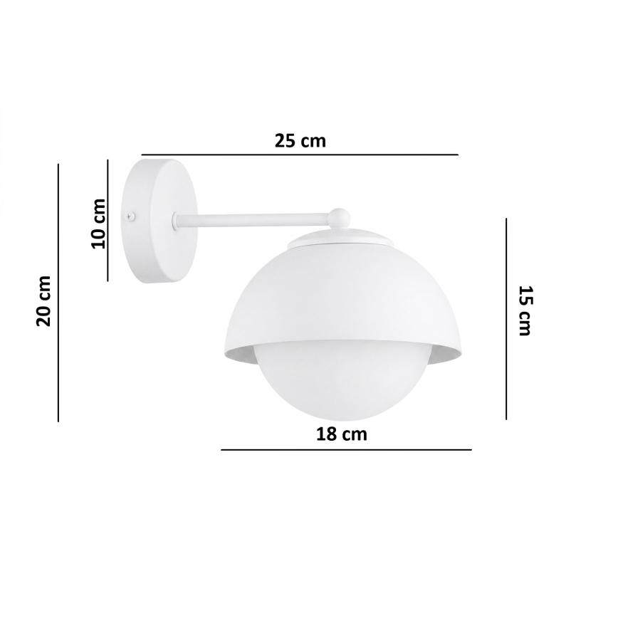 BRILAGI - Wall lamp COSMO 1xE27/60W/230V white/gold
