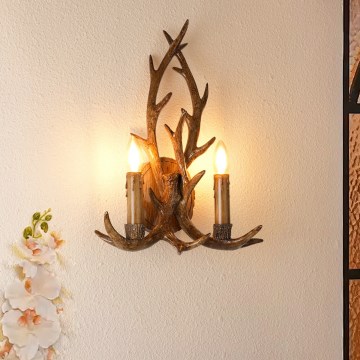 Brilagi - Wall Lamp DEER 2xE14/10W/230V