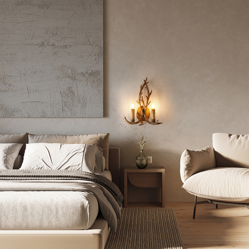 Brilagi - Wall Lamp DEER 2xE14/10W/230V