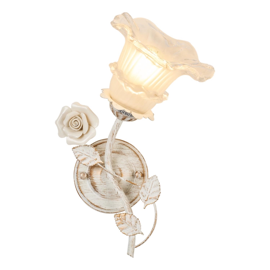 Brilagi - Wall lamp FLORA 1xE14/60W/230V creamy/patina
