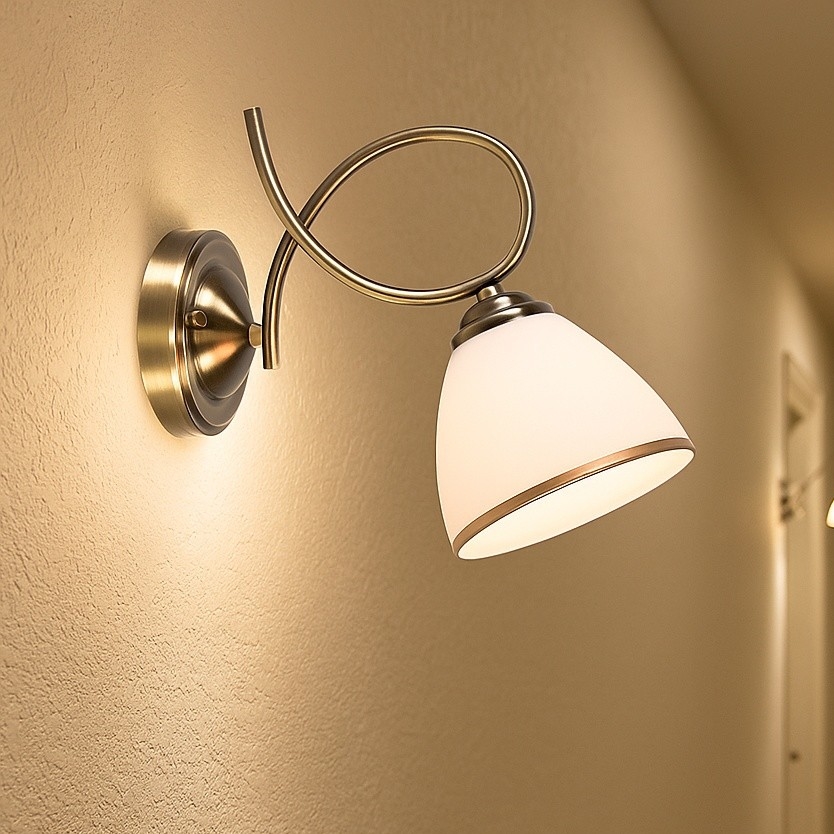 Brilagi - Wall lamp FRED 1xE27/60W/230V bronze