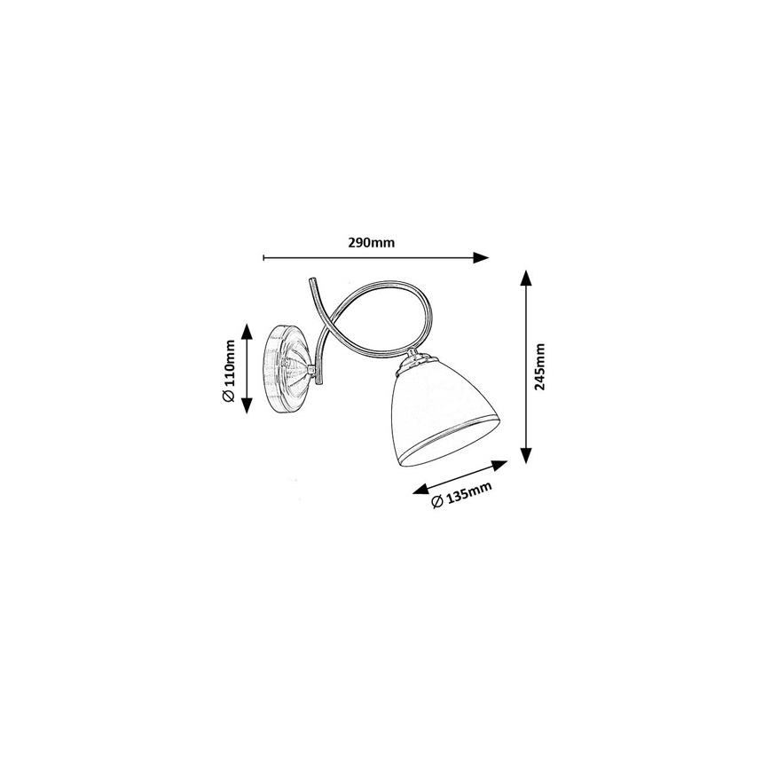 Brilagi - Wall lamp FRED 1xE27/60W/230V bronze
