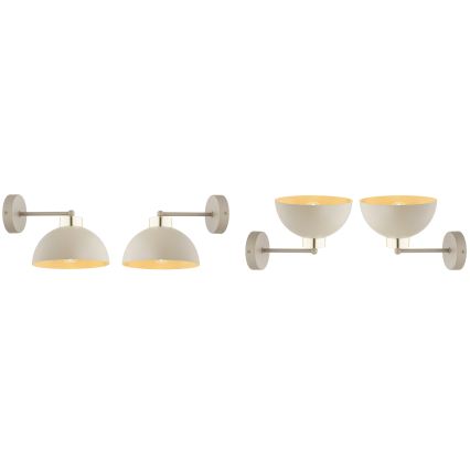 Brilagi - Wall lamp MOON 1xE27/60W/230V beige/gold