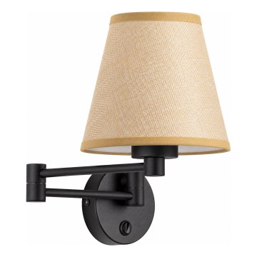 BRILAGI - Wall lamp NUBILA 1xE27/15W/230V beige/black