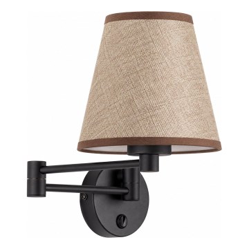 BRILAGI - Wall lamp NUBILA 1xE27/15W/230V brown/black