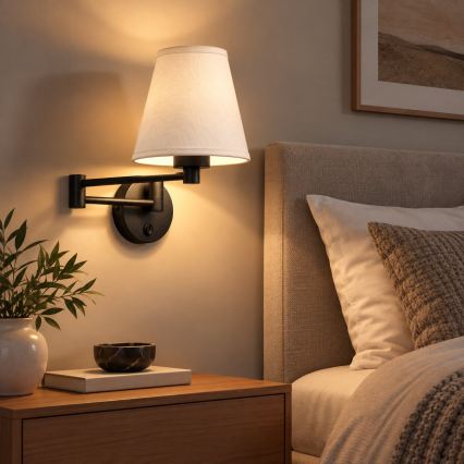 BRILAGI - Wall lamp NUBILA 1xE27/15W/230V white/black