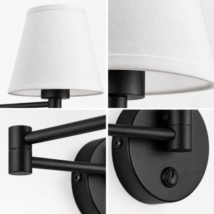 BRILAGI - Wall lamp NUBILA 1xE27/15W/230V white/black