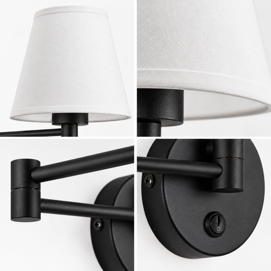 BRILAGI - Wall lamp NUBILA 1xE27/15W/230V white/black