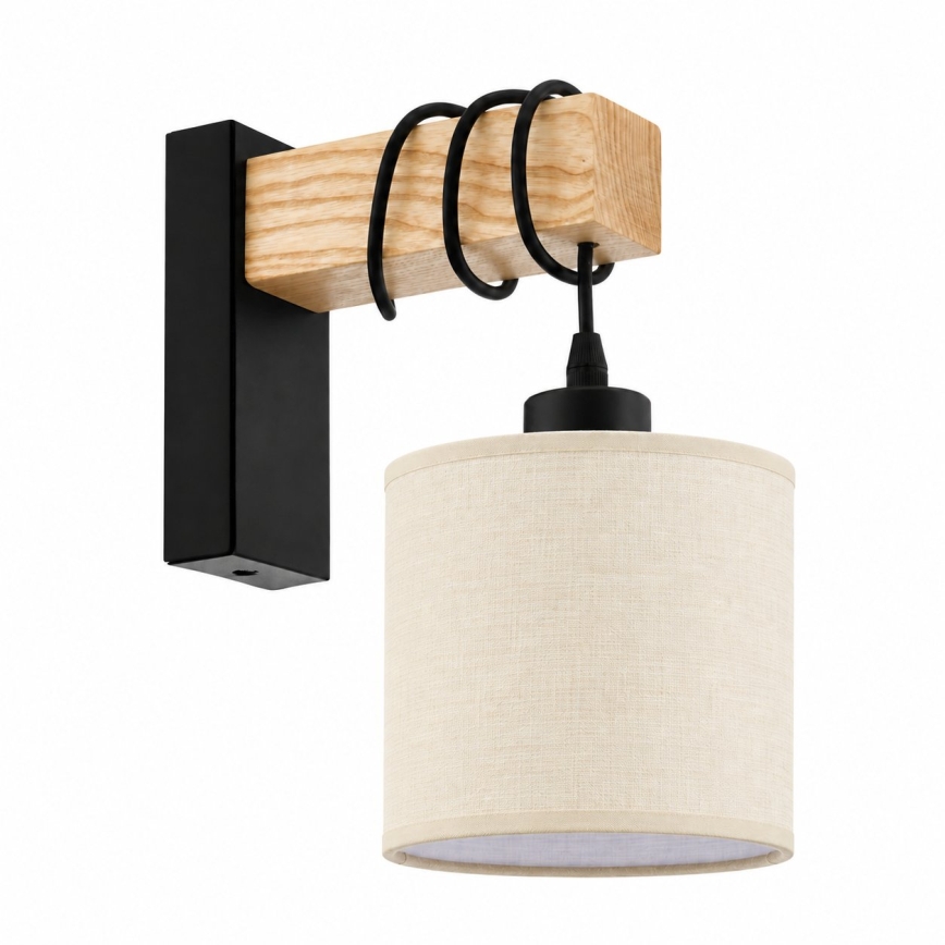 BRILAGI - Wall lamp NUBILA 1xE27/60W/230V brown/black/cream
