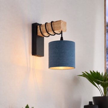 BRILAGI - Wall lamp NUBILA 1xE27/60W/230V brown/black/dark blue
