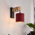 BRILAGI - Wall lamp NUBILA 1xE27/60W/230V brown/black/Pompeian red