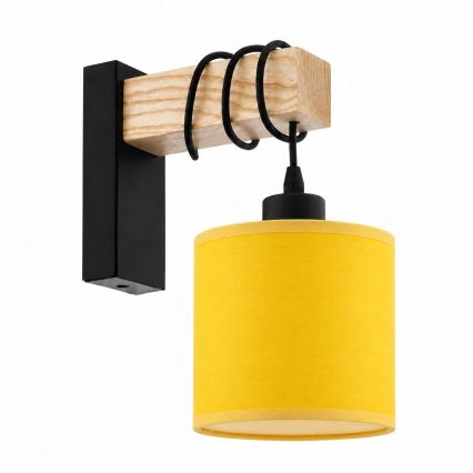 BRILAGI - Wall lamp NUBILA 1xE27/60W/230V brown/black/yellow
