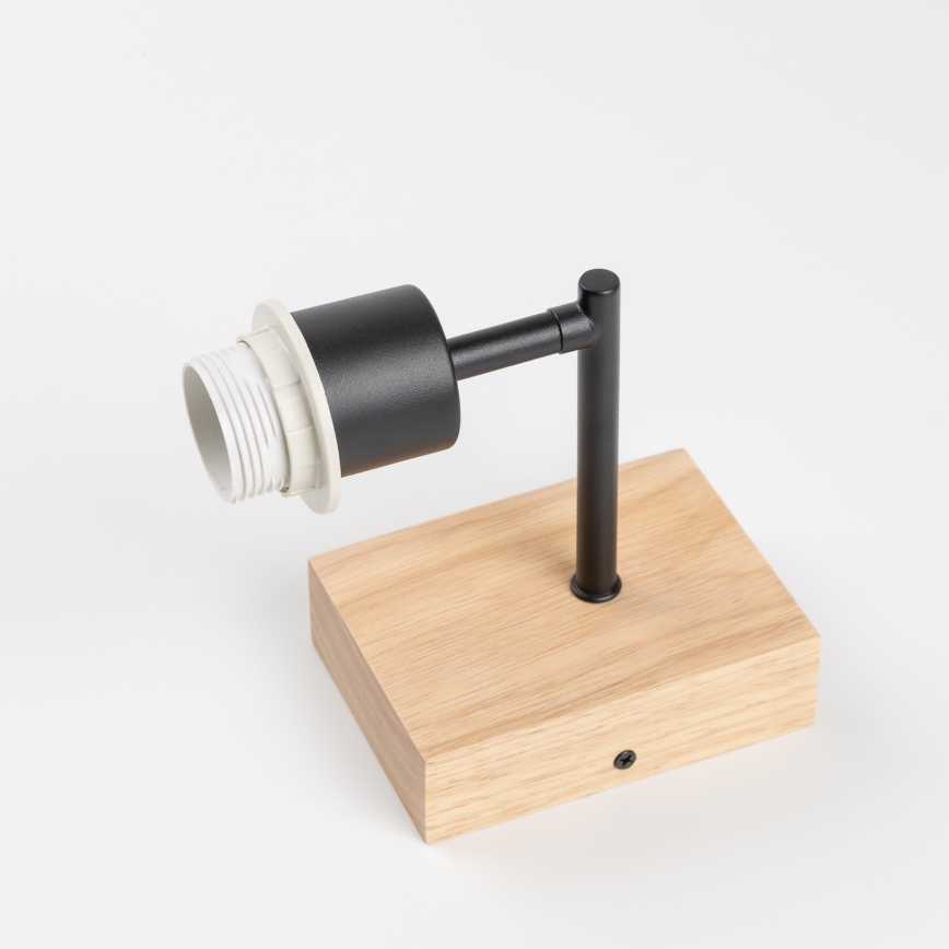 Brilagi - Wall lamp NUBILA WOOD 1xE27/25W/230V oak/Pompeian red
