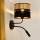 Brilagi - Wall lamp ROYAL 1xE27/15W/230V + 1xG9/3W black/gold