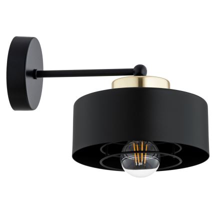 Brilagi - Wall lamp SPRING 1xE27/60W/230V black/gold