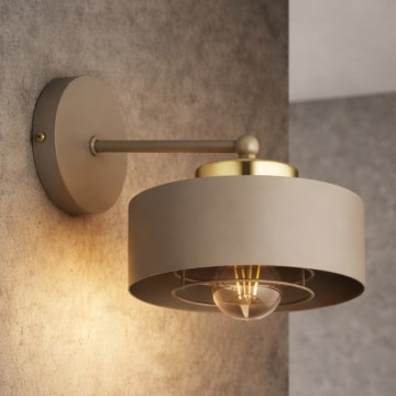 Brilagi - Wall light 1xE27/60W/230V beige/gold