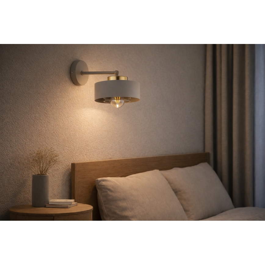 Brilagi - Wall light 1xE27/60W/230V beige/gold