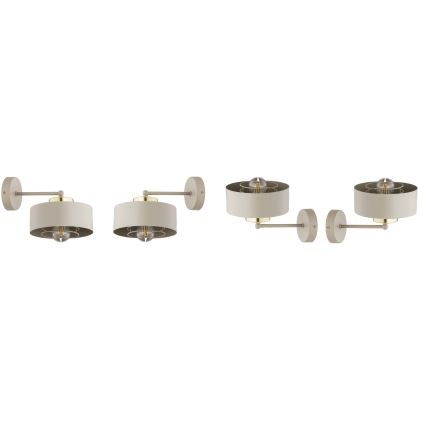 Brilagi - Wall light 1xE27/60W/230V beige/gold