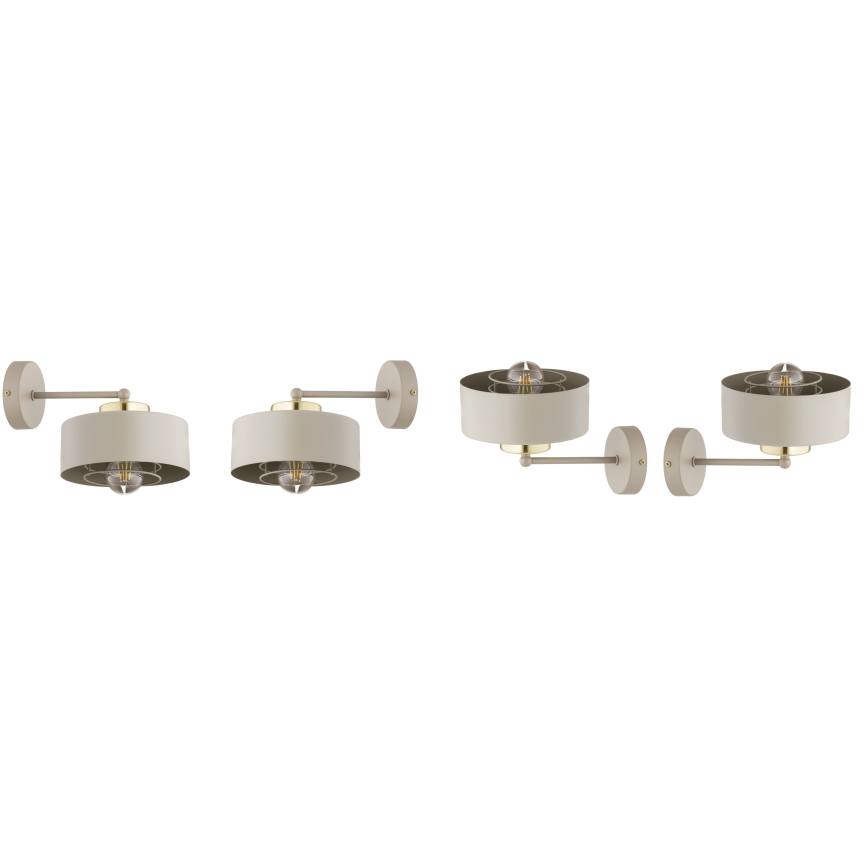 Brilagi - Wall light 1xE27/60W/230V beige/gold