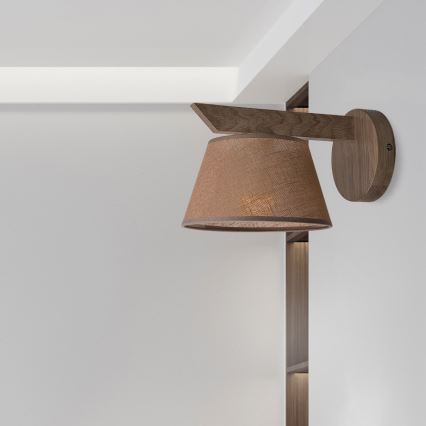 Brilagi - Wall light ANTHONY 1xE14/40W/230V oak walnut/brown