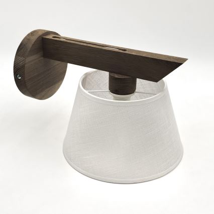 Brilagi - Wall light ANTHONY 1xE14/40W/230V oak walnut/white