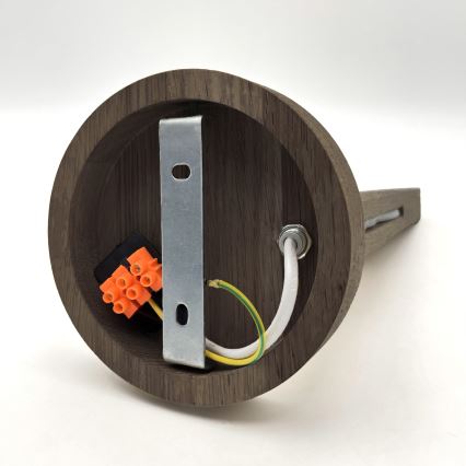 Brilagi - Wall light ANTHONY 1xE14/40W/230V oak walnut/white