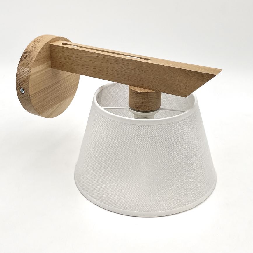 Brilagi - Wall light ANTHONY 1xE14/40W/230V oak/white