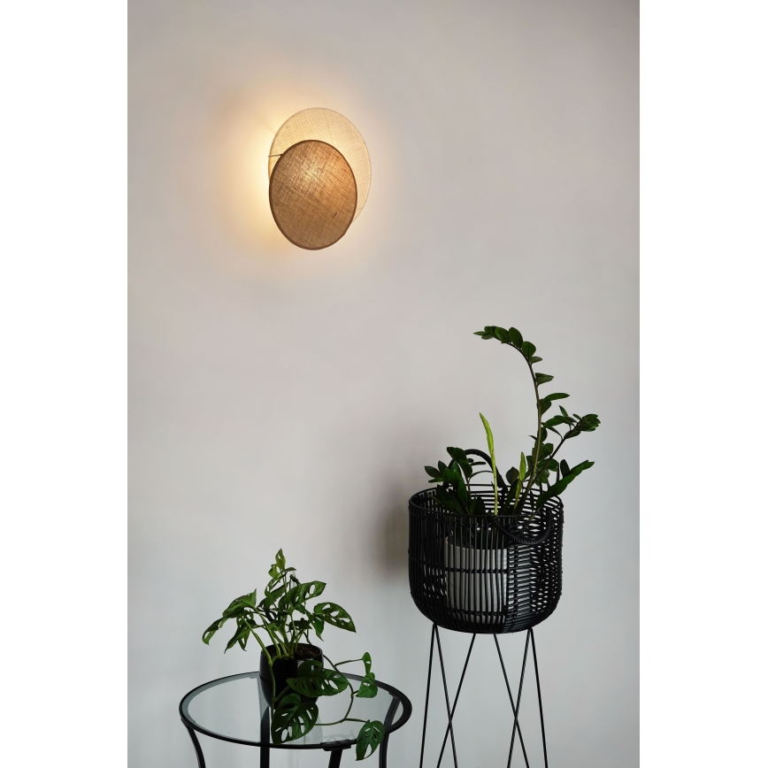 Brilagi - Wall light CIRCLES 1xE27/15W/230V 35x32 cm beige/creamy