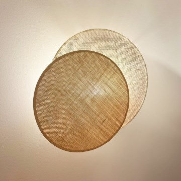 Brilagi - Wall light CIRCLES 1xE27/15W/230V 45x45 cm beige/creamy