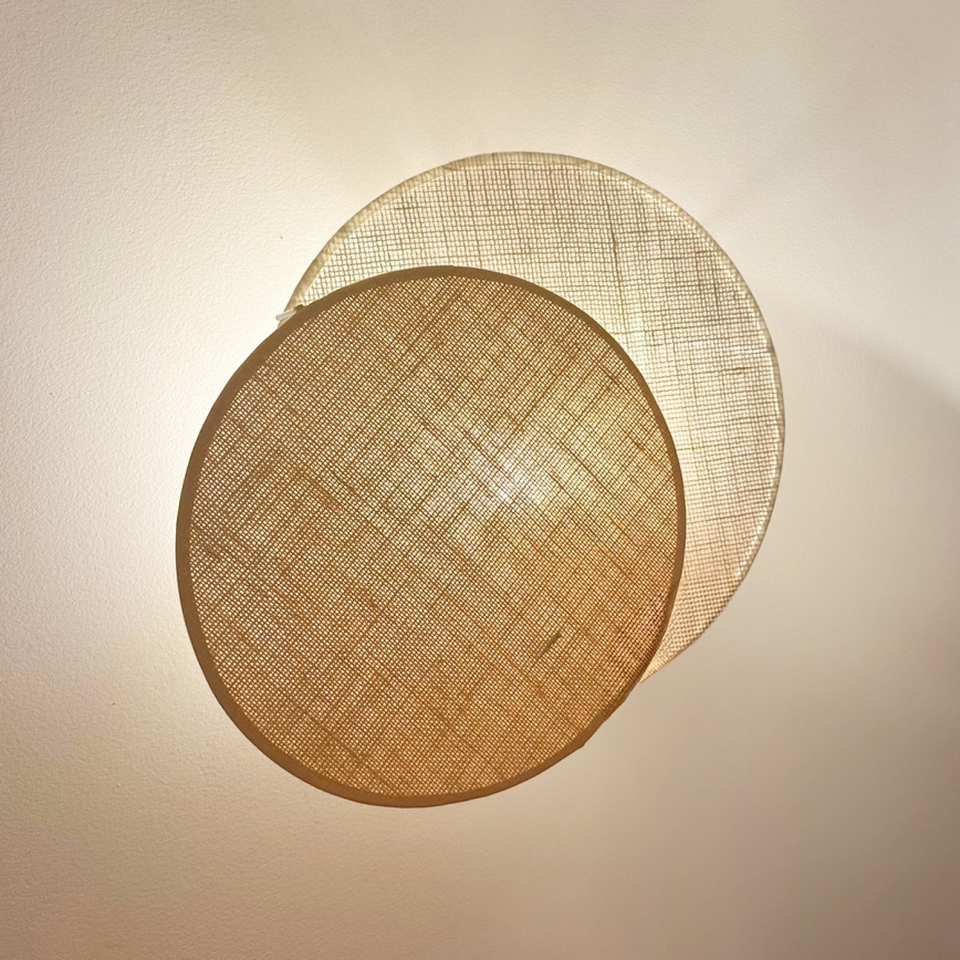 Brilagi - Wall light CIRCLES 1xE27/15W/230V 45x45 cm beige/creamy