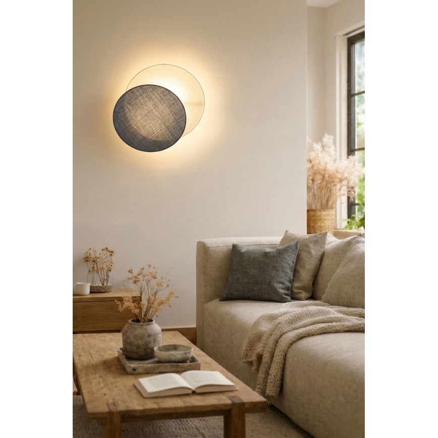 Brilagi - Wall light CIRCLES 1xE27/60W/230V Ø 45 cm cream/grey
